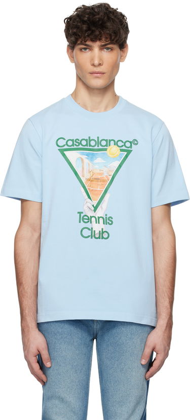 Tričko Casablanca Metaphysical Tennis Icon T-Shirt Modrá | U-MPS25-JTS-001-09, 0