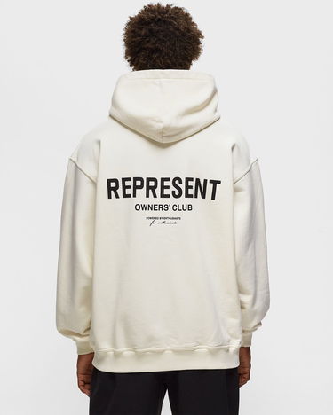Mikina Represent Clo Represent Owner's Club Hoodie Flat White/Black Biela | M04153-72, 1