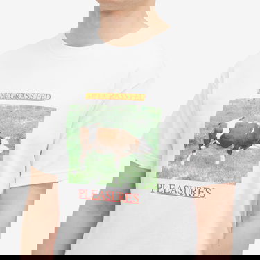 Tričko Pleasures Pleasures Grass Fed Graphic T-Shirt Biela | P24W042-WHITE, 5