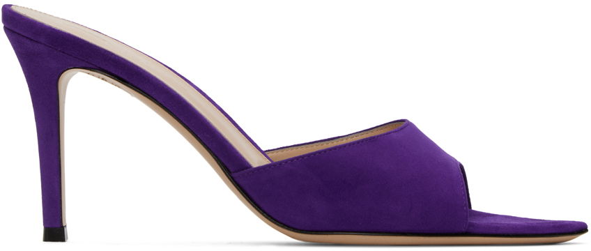 Elle 85 Suede Heeled Mules