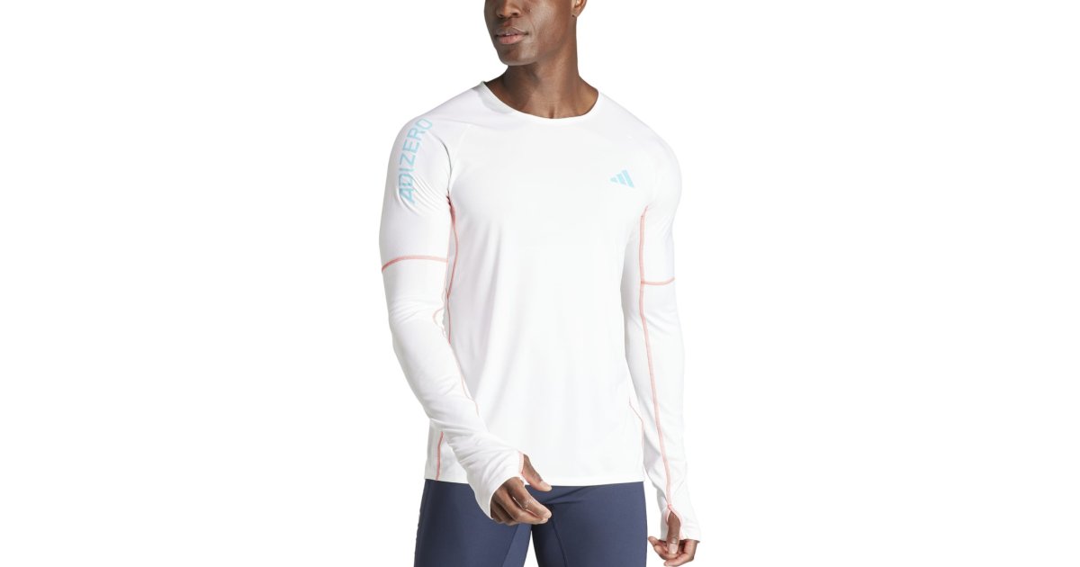 Tričko adidas Originals Adizero Biela | il9070, 1