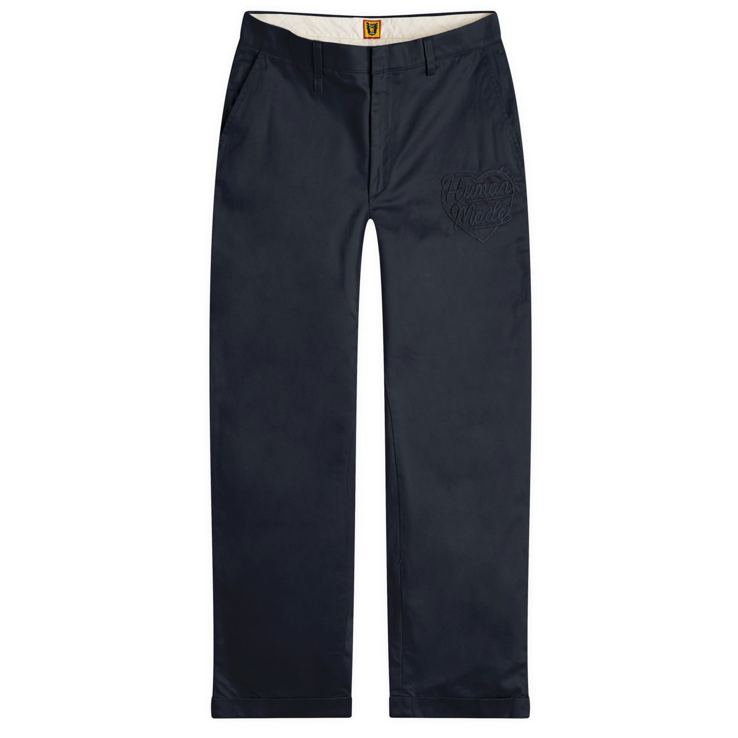 Cargo nohavice Human Made Chino Pants With Logo Embroidery Navy | HM28PT013-NY, 0