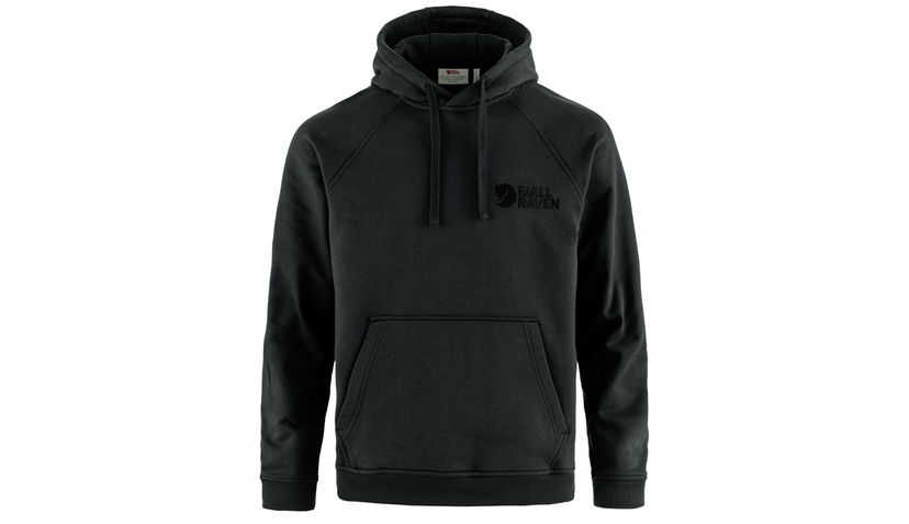 Mikina FJÄLLRÄVEN Classic Pullover Hoodie with Drawstring Hood and Kangaroo Pocket Čierna | F12600231-550