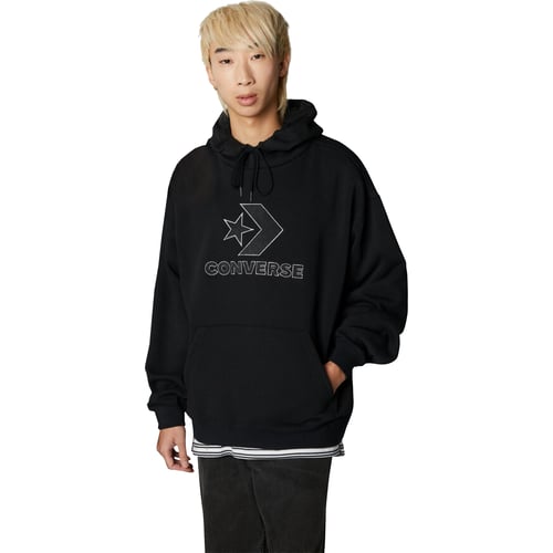 Mikina Converse Large Logo Star Chevron Hoodie Čierna | 10024915-A01, 0