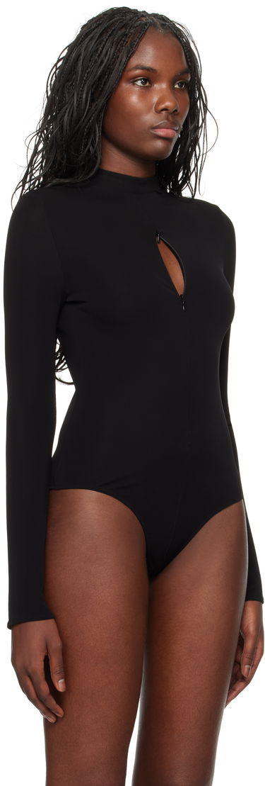 Šaty Courrèges Drop Volcano Jersey Bodysuit Čierna | 324JBD095JS0145, 3