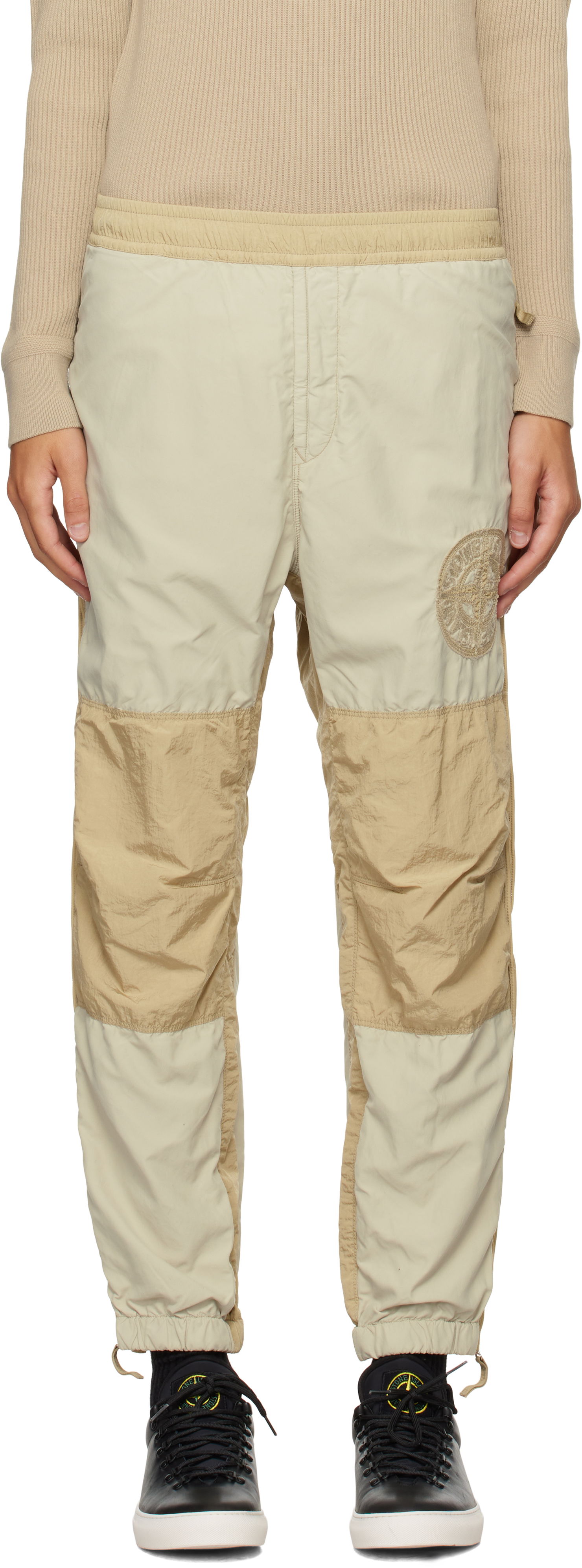 Tepláky Stone Island Brushed Nylon Sweatpants Béžová | 8115308M4, 0