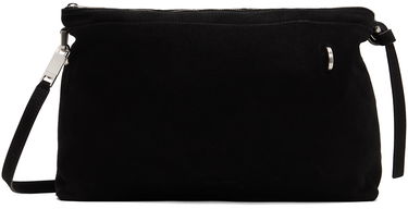 Taška cez rameno Rick Owens Rick Owens Adri Suede Shoulder Bag Čierna | RA01D0427 LCK, 0