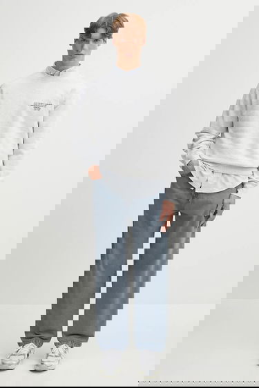 Mikina Carhartt WIP Alumni Cotton Crewneck Sweatshirt Šedá | I035190.482XX, 4