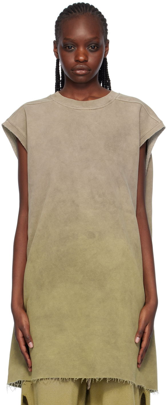 Tielko Rick Owens Moncler x Tank Top Zelené | MU02C8C02 M3850