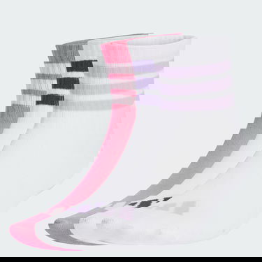 Ponožky adidas Performance Ribbed Quarter Socks - 3 Pairs Ružová | JW3413, 0