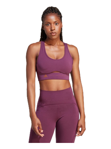 Podprsenka adidas Performance by Stella McCartney TrueStrength Medium-Support Bra Fialová | IK9087