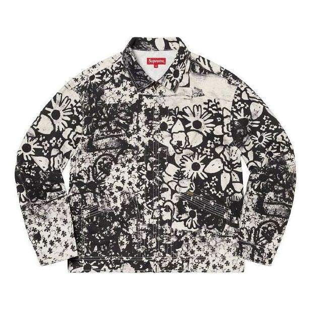 Bunda Supreme Christopher Wool Denim Work Jacket Biela | SUP-FW21-298