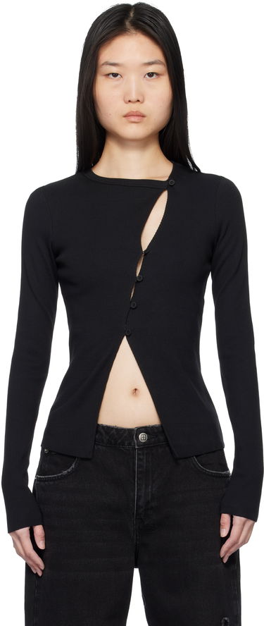 Sveter Ksubi Ksubi Rework Long Sleeve Top Čierna | WPS25FT008, 0