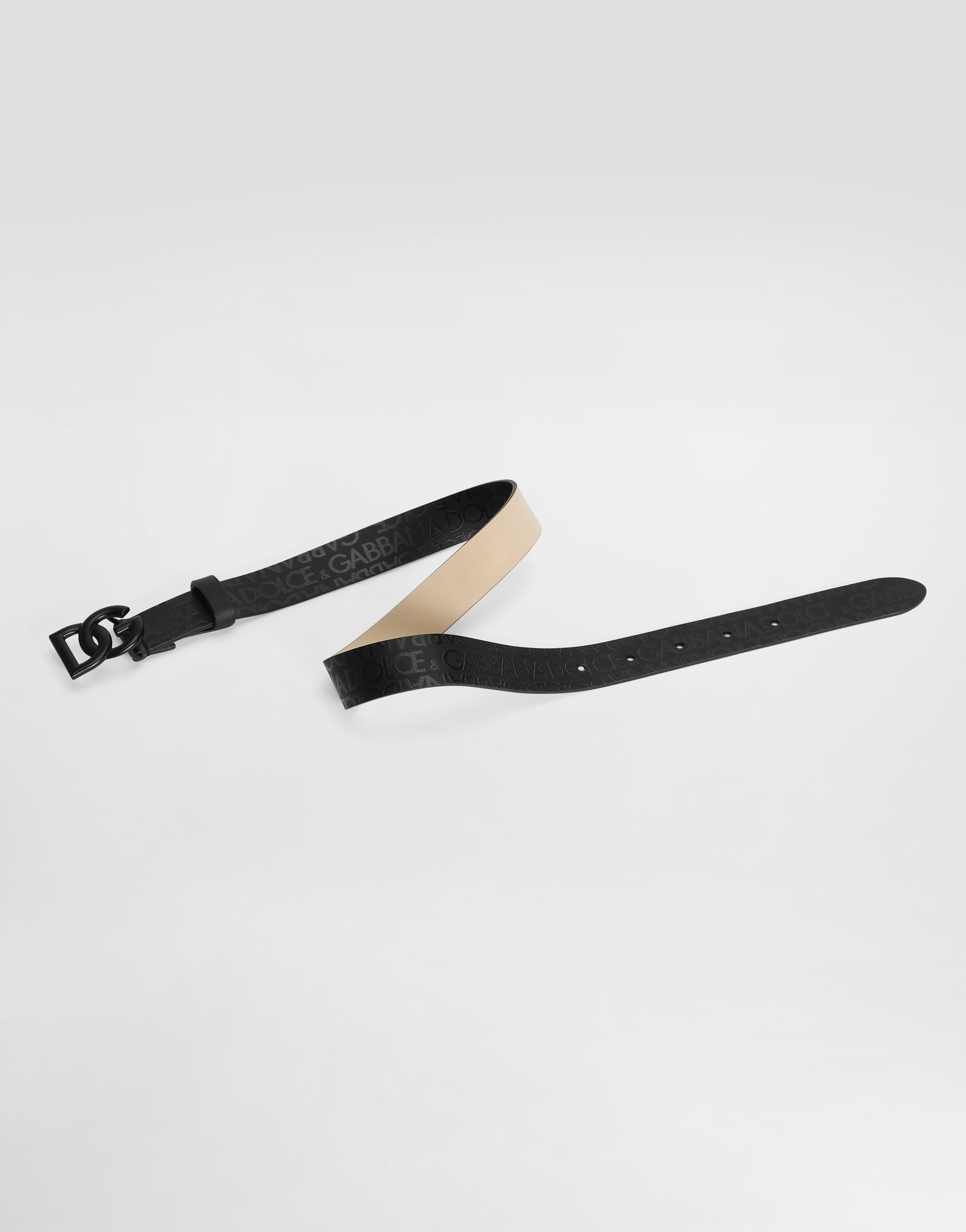 Opasok Dolce & Gabbana Dolce & Gabbana Calfskin DG Logo Belt Čierna | EC0083AI66880999, 1