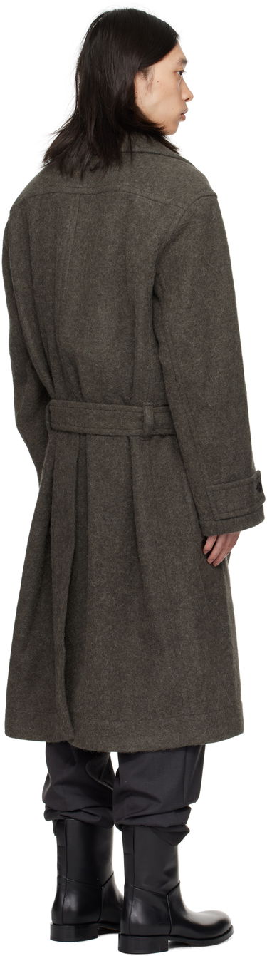 Kabáty LEMAIRE Lemaire Soft Belted Coat Zelené | CO1135 LF504, 2