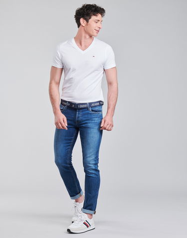 Tričko Tommy Hilfiger ORIGINAL JERSEY V NECK TEE Biela | DM0DM04410-100-NOOS, 1