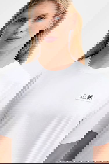 Tričko Maison Margiela MM6 Maison Margiela Short-Sleeve Numerical Logo Patch T-Shirt Biela | S62GD0210.M20115.100, 3