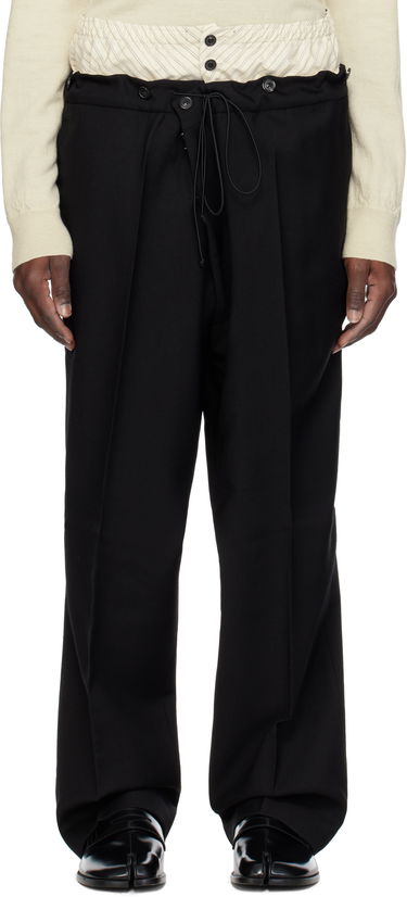 Nohavice Maison Margiela Maison Margiela Layered Trousers Čierna | S50KA0658 M35415, 0