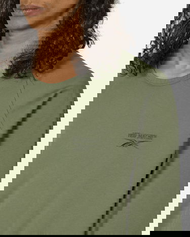 Tričko Reebok Hed Mayner Oversized Raglan Longsleeve T-Shirt Army Green Zelené | RMAA00BC99JER0015500, 5