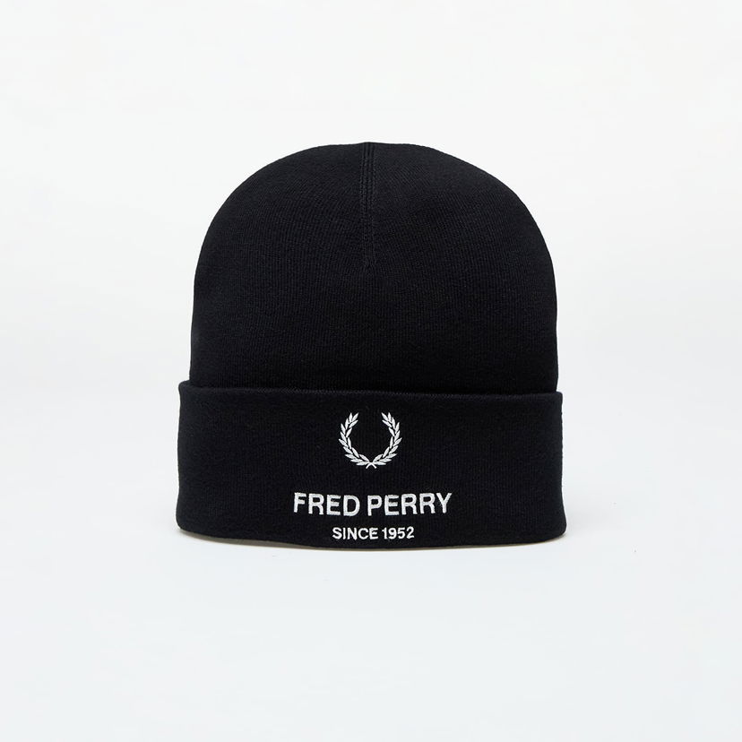 Kulicha Fred Perry Flp Poly Beanie Black Universal Čierna | C8152 102