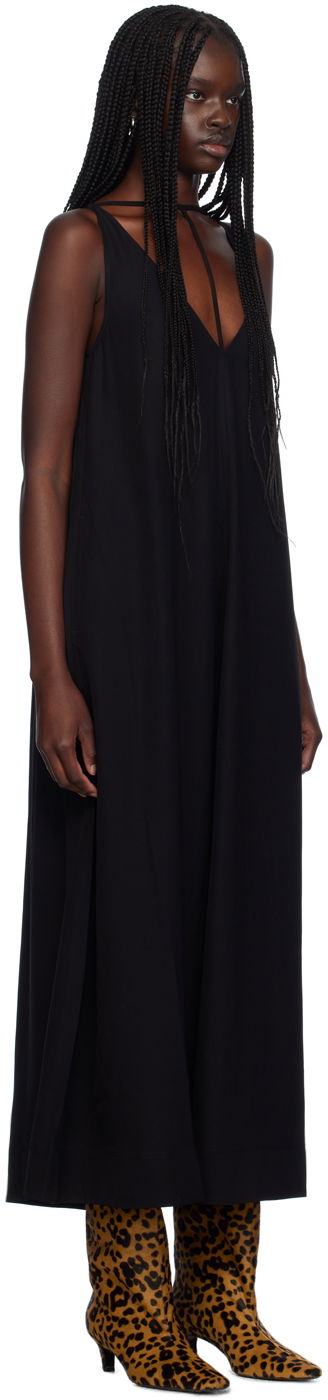 Šaty TOTEME T-Strap Maxi Dress Čierna | 243-WRD0122-FB0020, 1