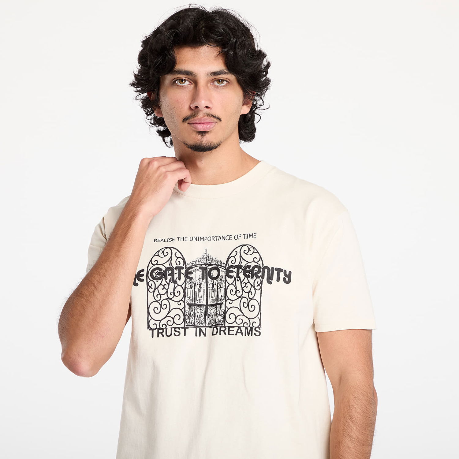 Tričko OBEY We Are Not Alone T-Shirt Cream Béžová | 165263985-CRM, 1