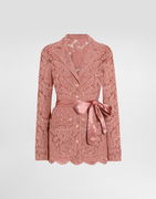 Dolce & Gabbana Floral Cordonetto Lace Pajama Shirt