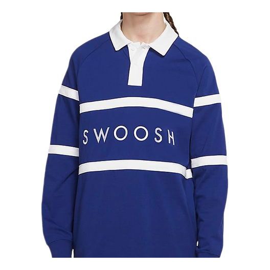 Polo tričko Nike Nike Alphabet Embroidered Rugby Polo Shirt Modrá | CV0169-455