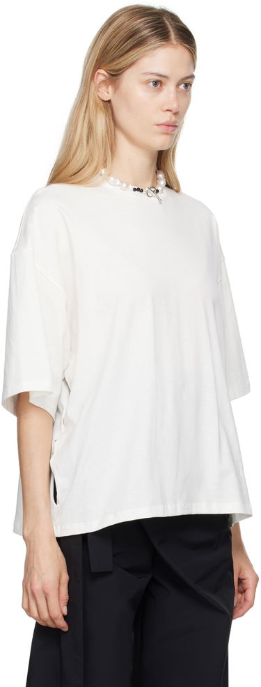 Tričko Baserange Pin Relaxed-Fit T-Shirt Biela | TOPT-RC-AU24, 1