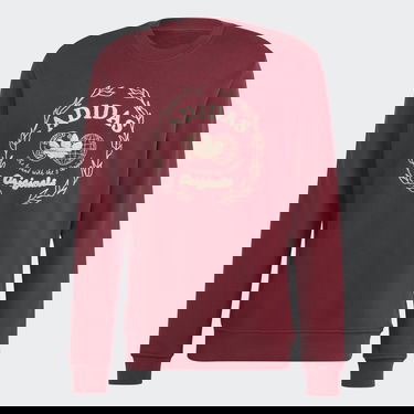 Sveter adidas Originals Graphics Archive Crew Vínová | IC5770, 4