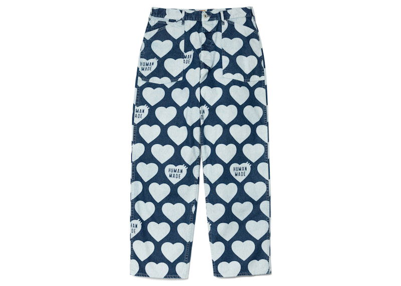 Džínsy Human Made Baggy Denim Heart Pants Modrá | HM25PT013, 0