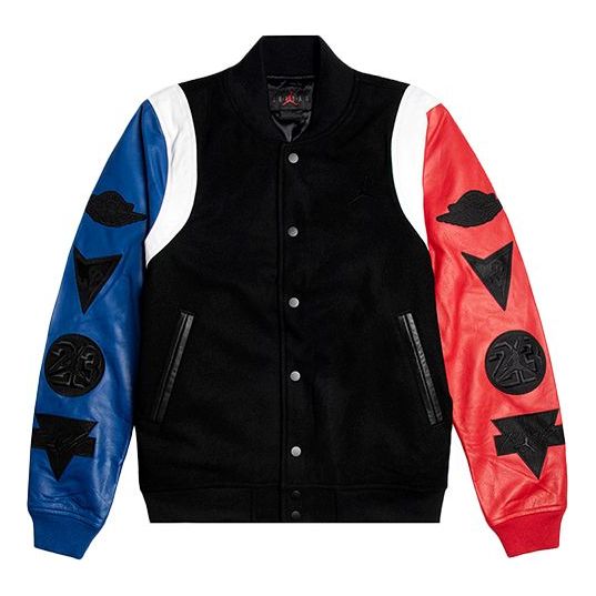 Bomber bunda Jordan Air Jordan Destroyer Sleeve Jacket Čierna | AT9959-010
