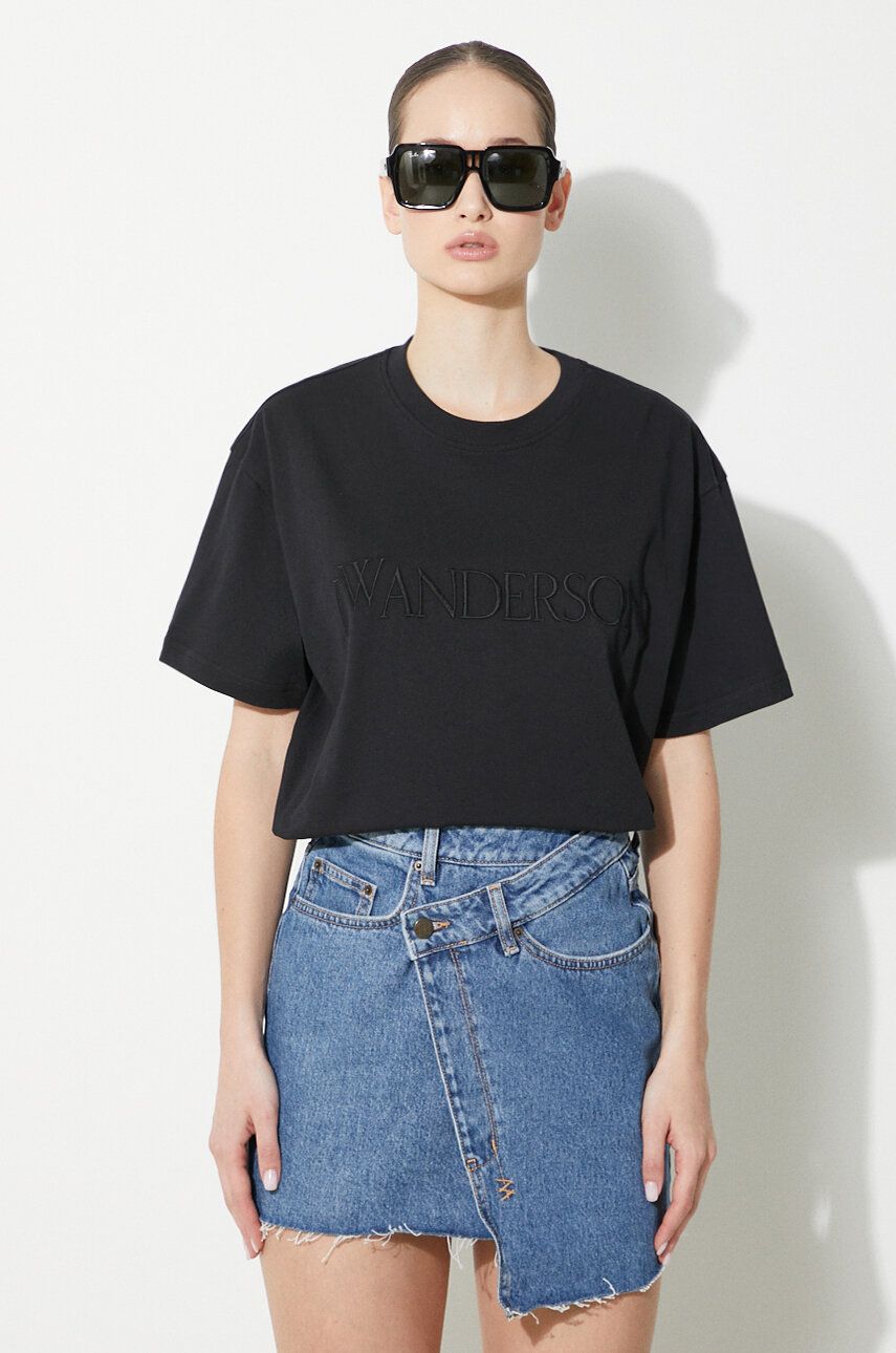 Tričko JW Anderson Embroidery T-Shirt Čierna | JT0218.PG0980.999, 0