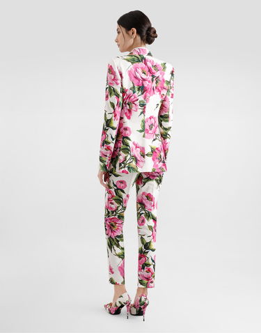 Bunda Dolce & Gabbana Dolce & Gabbana Turlington Peony Print Jacquard Jacket Rôznofarebný | F29UCTFSFN9HA5KR, 2