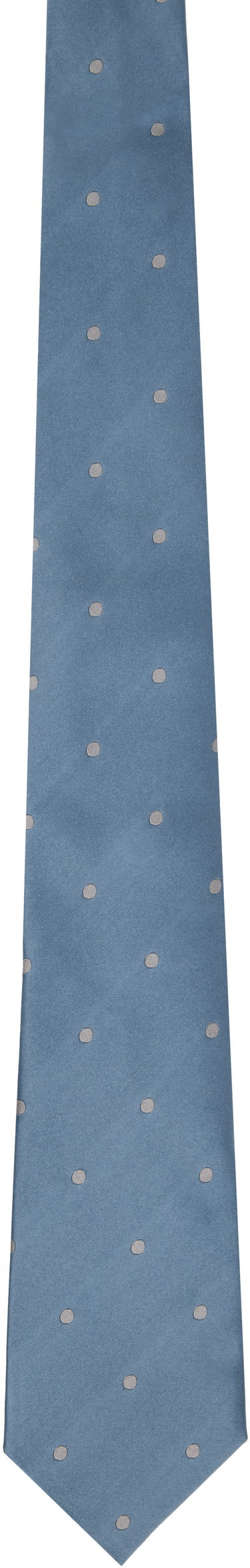 Doplnky Tom Ford TOM FORD Silk Tie with Dots Modrá | STE001-S0087, 0
