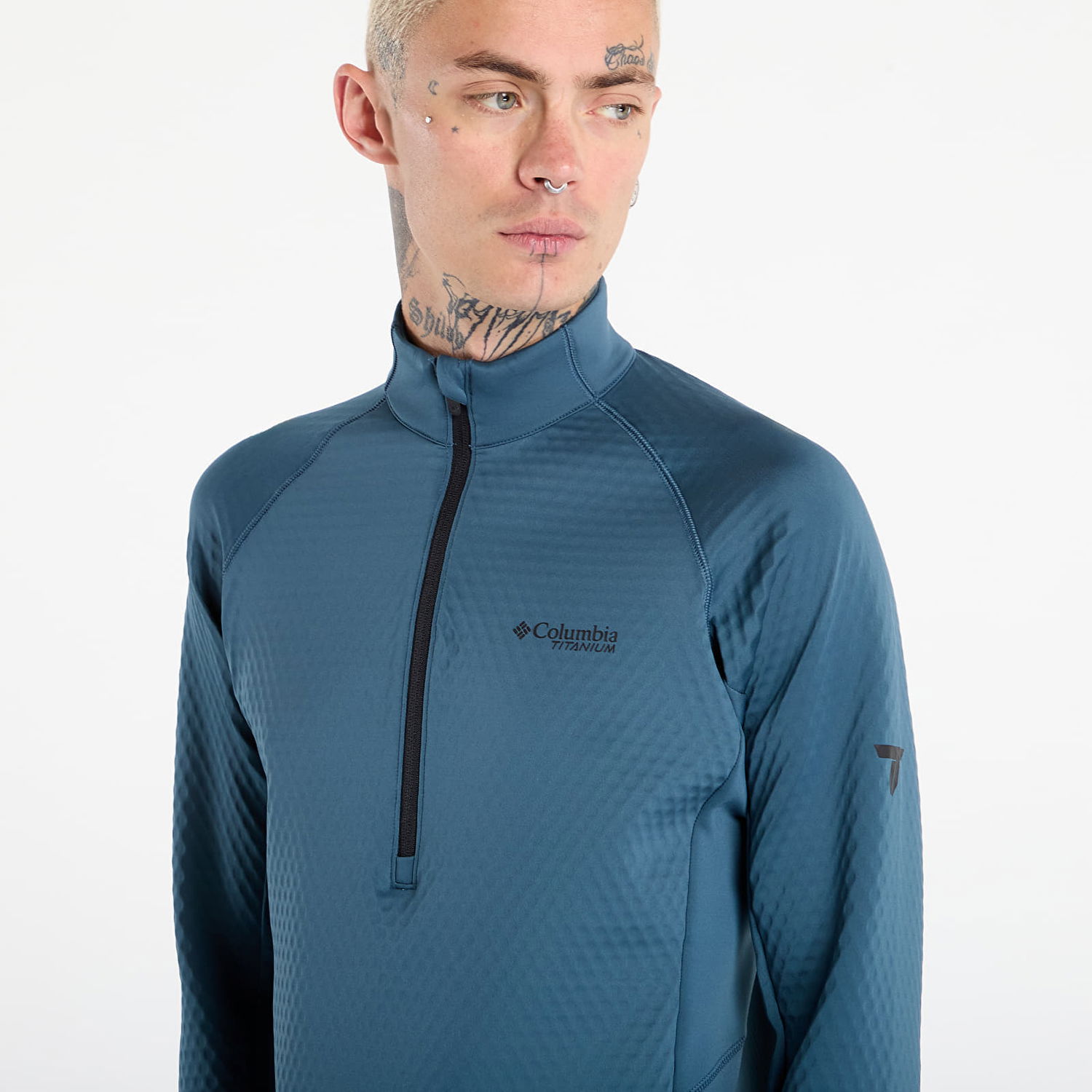 Mikina Columbia Crystal Leaf Omni-Heat Helix Half Zip Top Modrá | 2094983429, 1