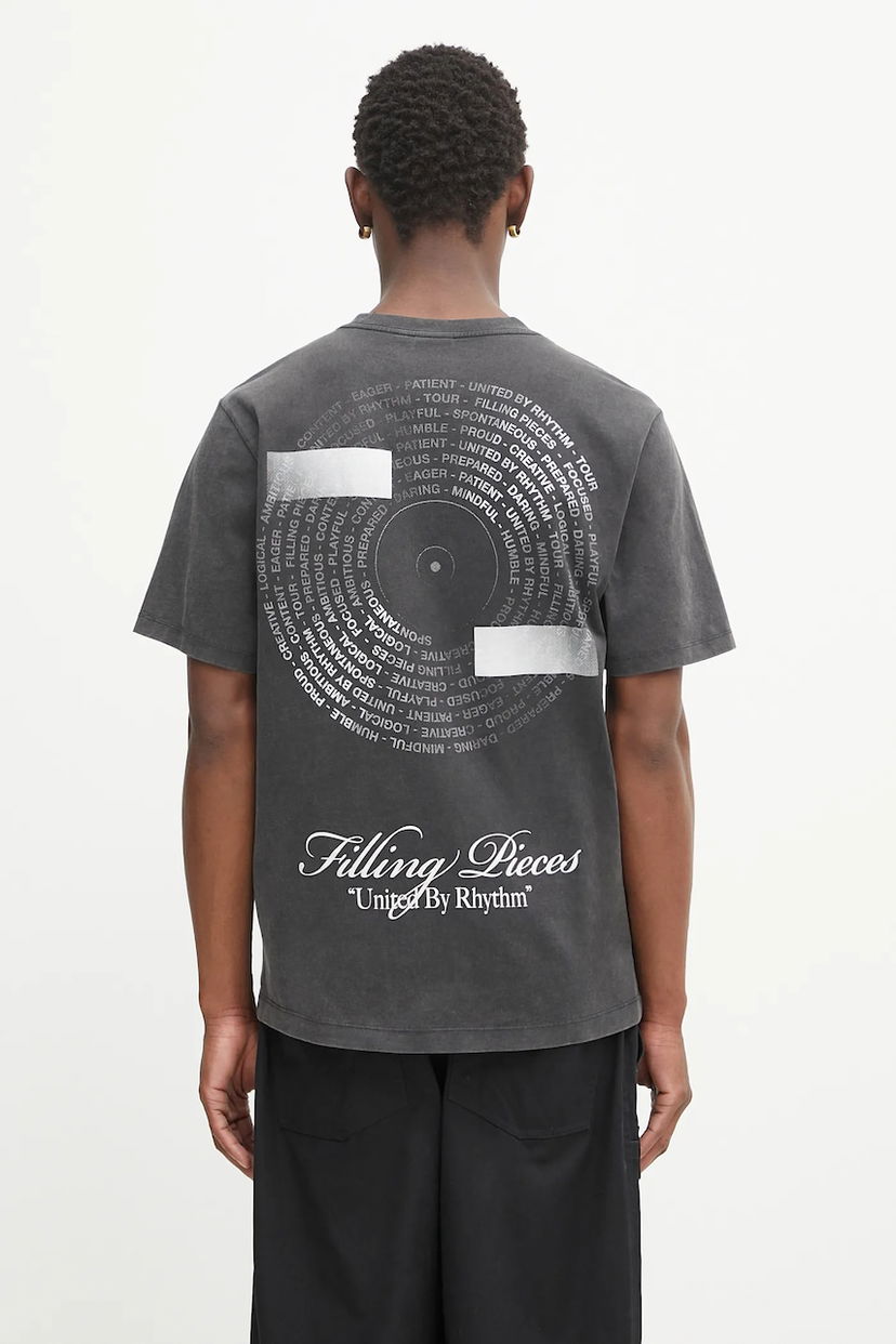 Tričko Filling Pieces Filling Pieces Vinyl Graphic T-Shirt Čierna | 422520500240