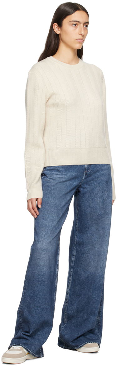 Sveter rag & bone Durham Knit Sweater Biela | WAS23F037CC37, 3