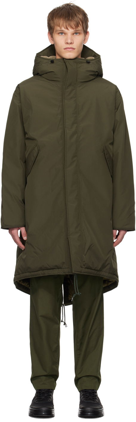 Parka NANAMICA Long Down Coat Zelené | SUBF358U, 0