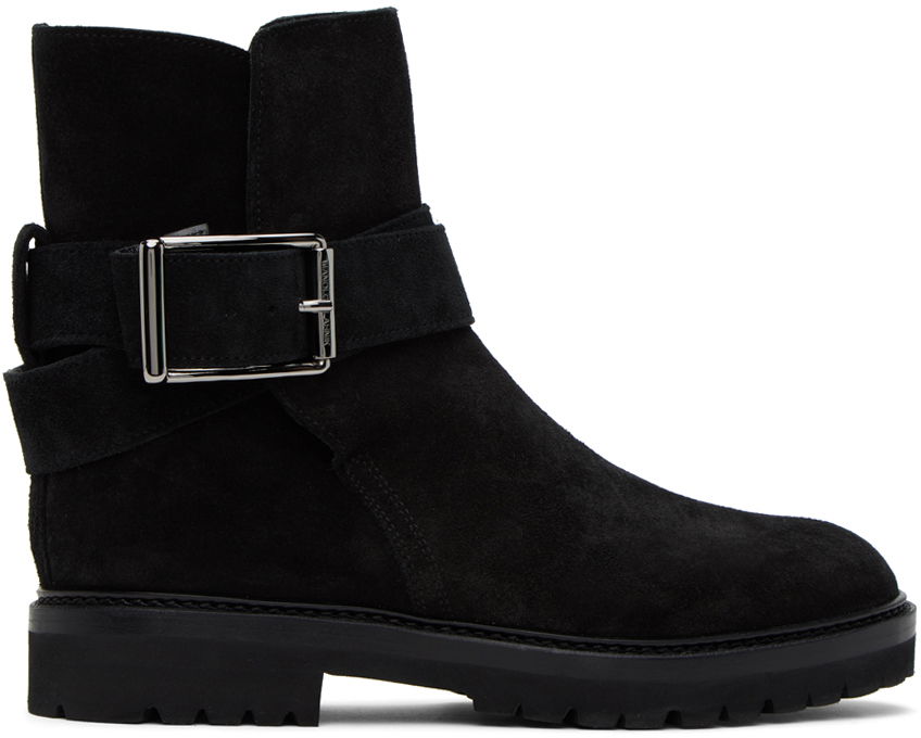 Oblečenie Manolo Blahnik Manolo Blahnik Hather Suede Ankle Boots Čierna | 323-2540-0002, 0