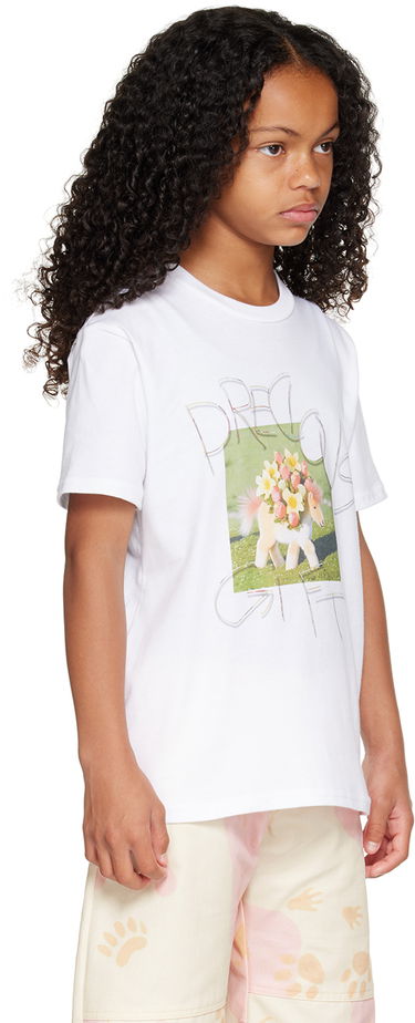 Tričko Collina Strada Collina Strada 'Hi.' Graphic T-Shirt Biela | XX3203, 4
