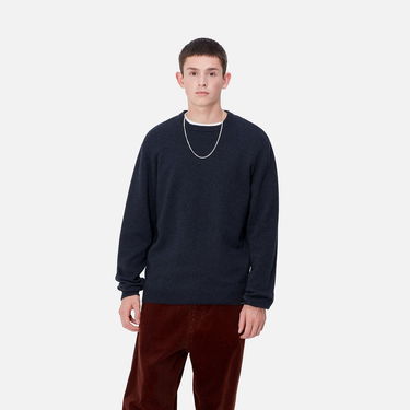 Sveter Carhartt WIP Crewneck Relaxed Fit Sweater Modrá | I033917_9, 0