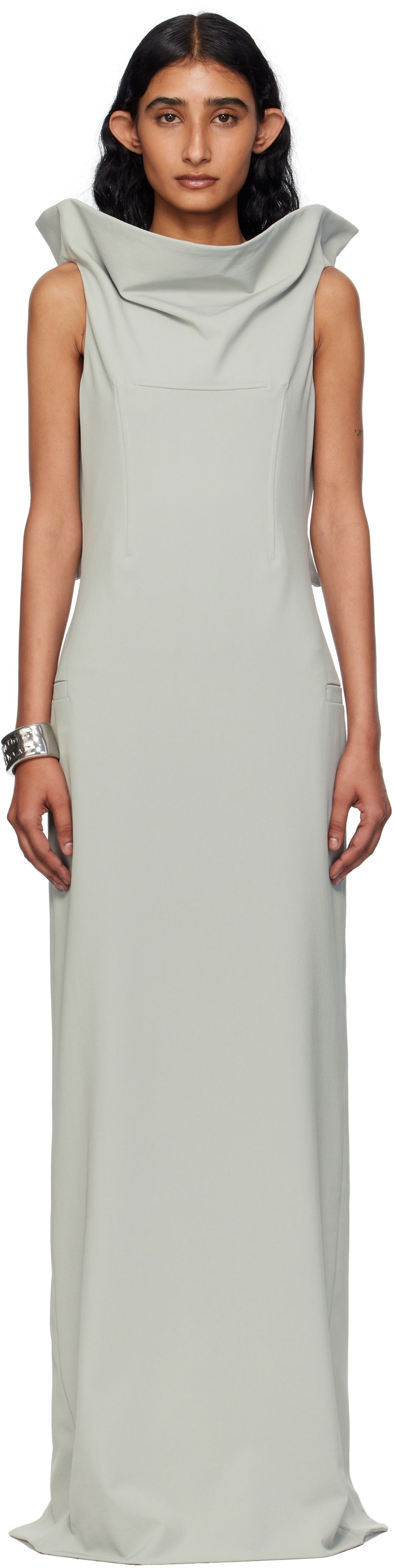 Šaty Jean Paul Gaultier Jean Paul Gaultier Backless Maxi Dress Šedá | 25/03-W-DR045-W002-02, 0