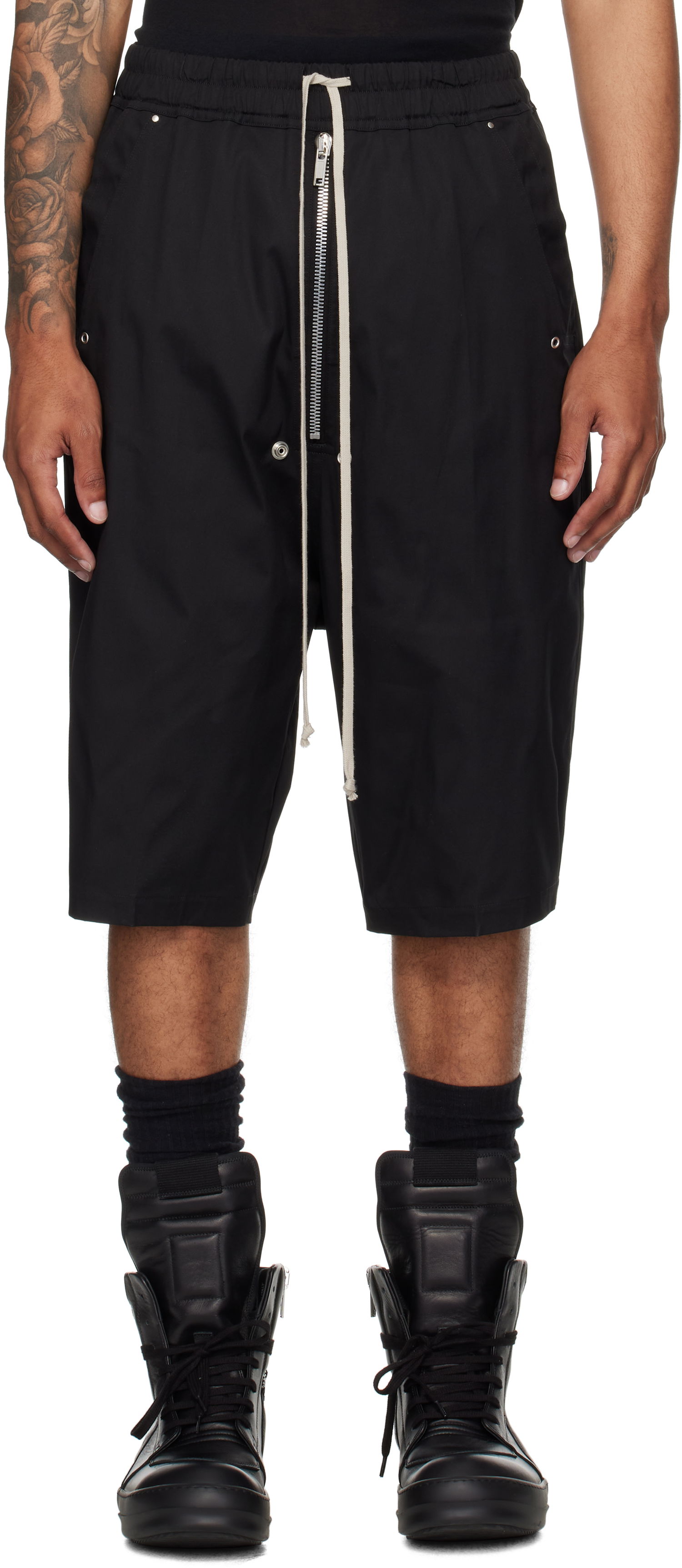 Šortky Rick Owens Rick Owens Bela Pods Shorts Čierna | RU02E1349 TE, 0