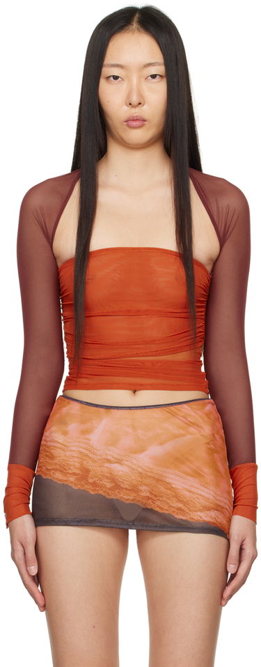 Tričko Miaou Miaou Iris Long Sleeve Top Oranžová | 7112PM2CRR, 0