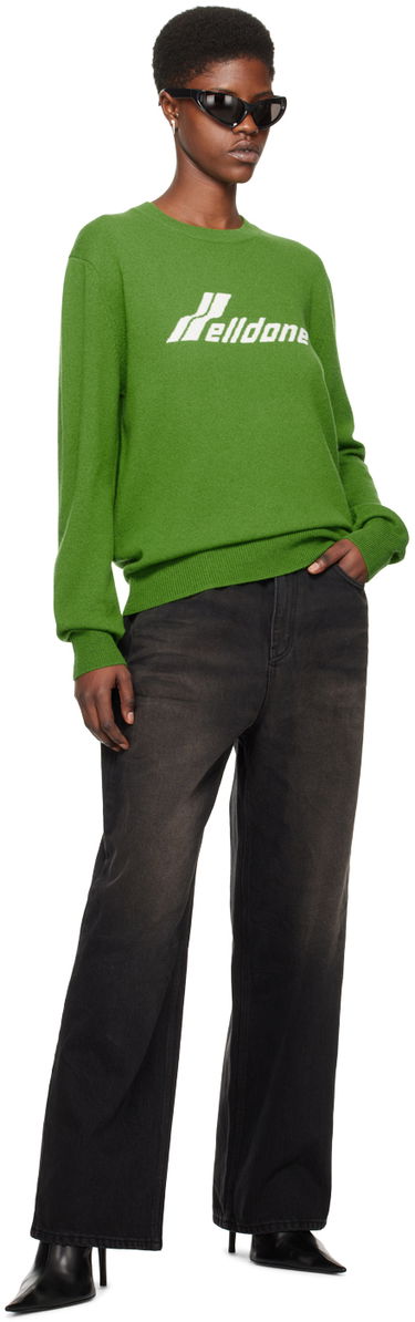 Sveter We11done Jacquard Sweater Zelené | WD-KT0-24-605-U-OV, 3