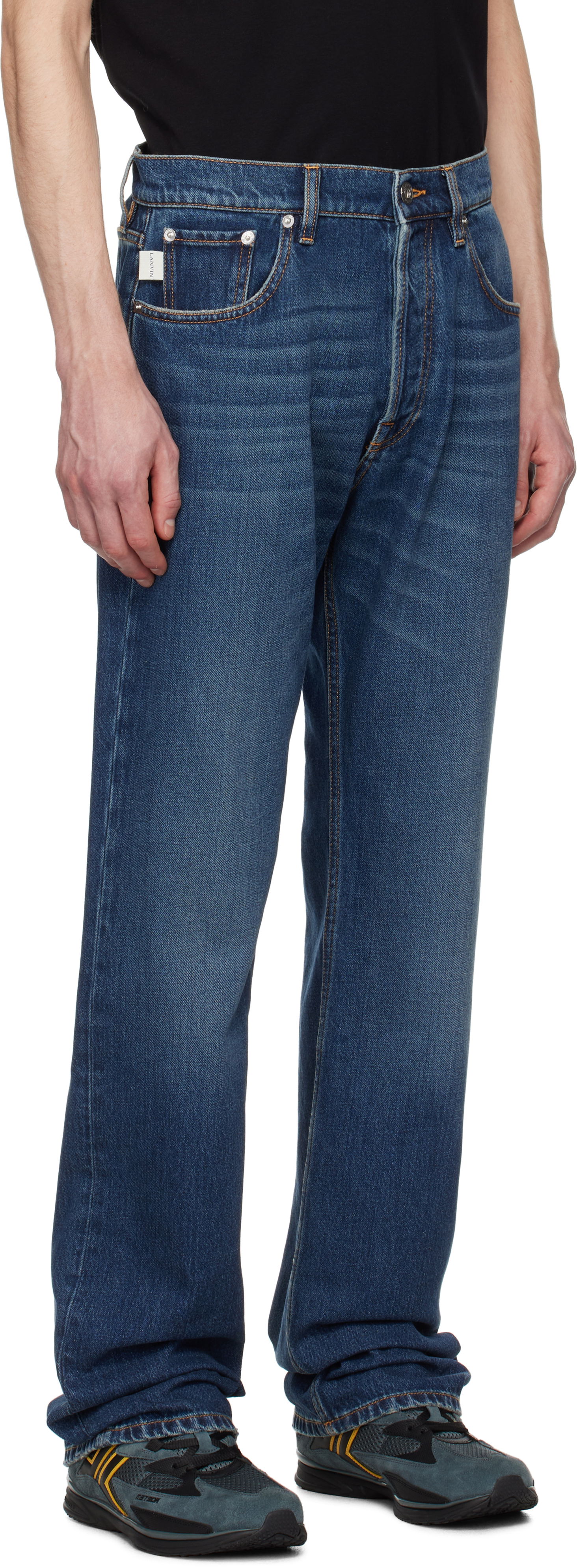 Džínsy LANVIN Lanvin Straight-Leg Jeans Modrá | RM-TR0147-D086-P25, 1