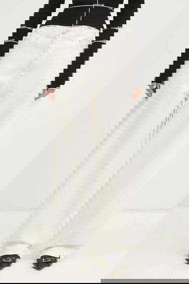 Džínsy Carhartt WIP Brandon Wide-Leg Pant Medium Waist Biela | I031918, 0