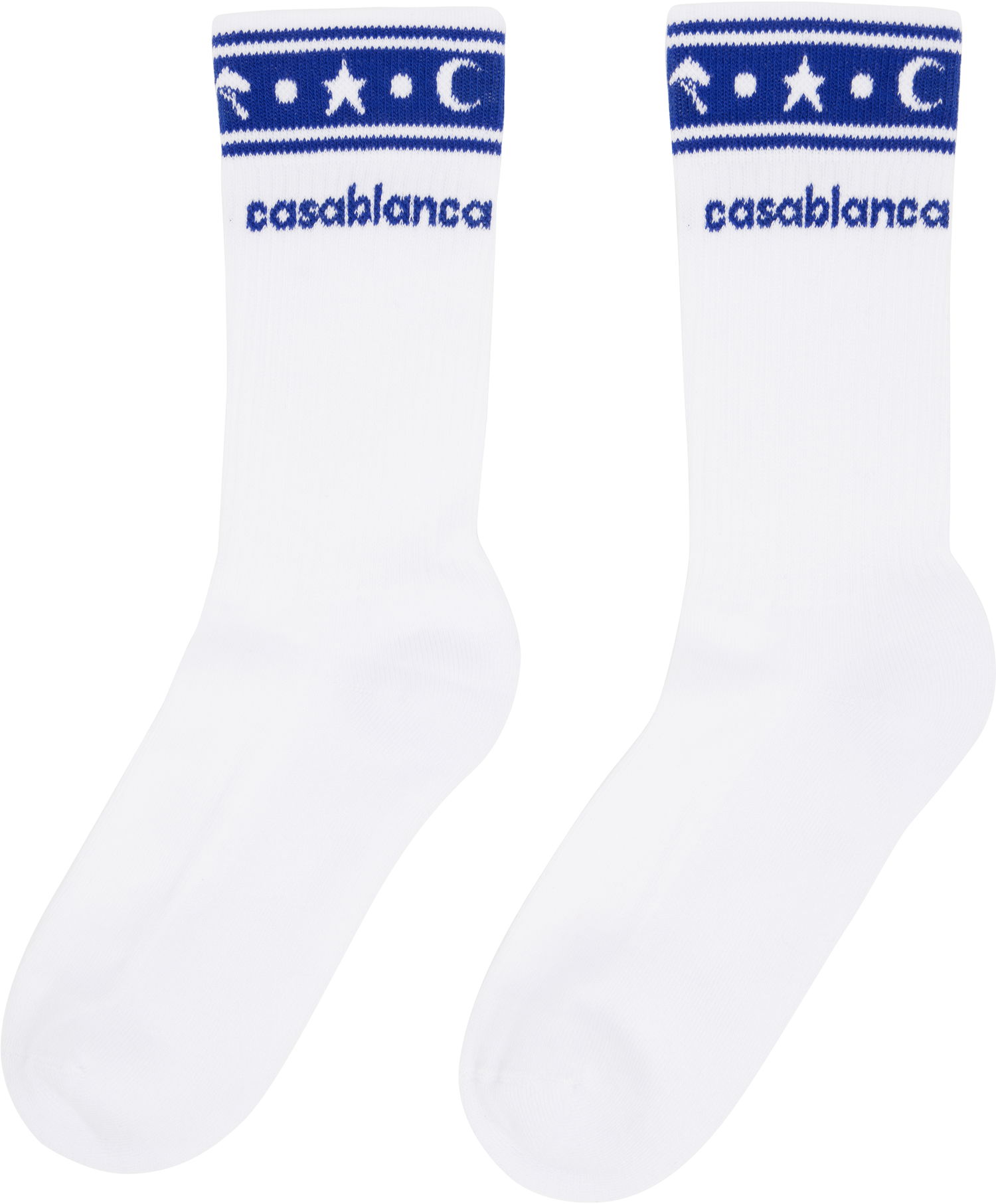Ponožky Casablanca Casablanca Printed Sports Socks Biela | AS25-ACC-010-03, 1