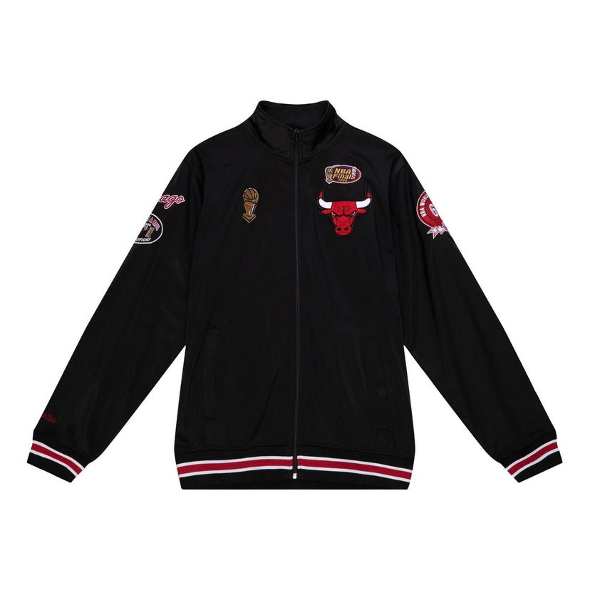 Vetrovka Mitchell & Ness NBA Chicago Bulls Champ City Track Jacket Čierna | OJZP3238-CBUYYPPPBLCK